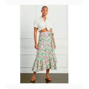 NWT Hill House Mirabel Midi Wrap Skirt, Size XS